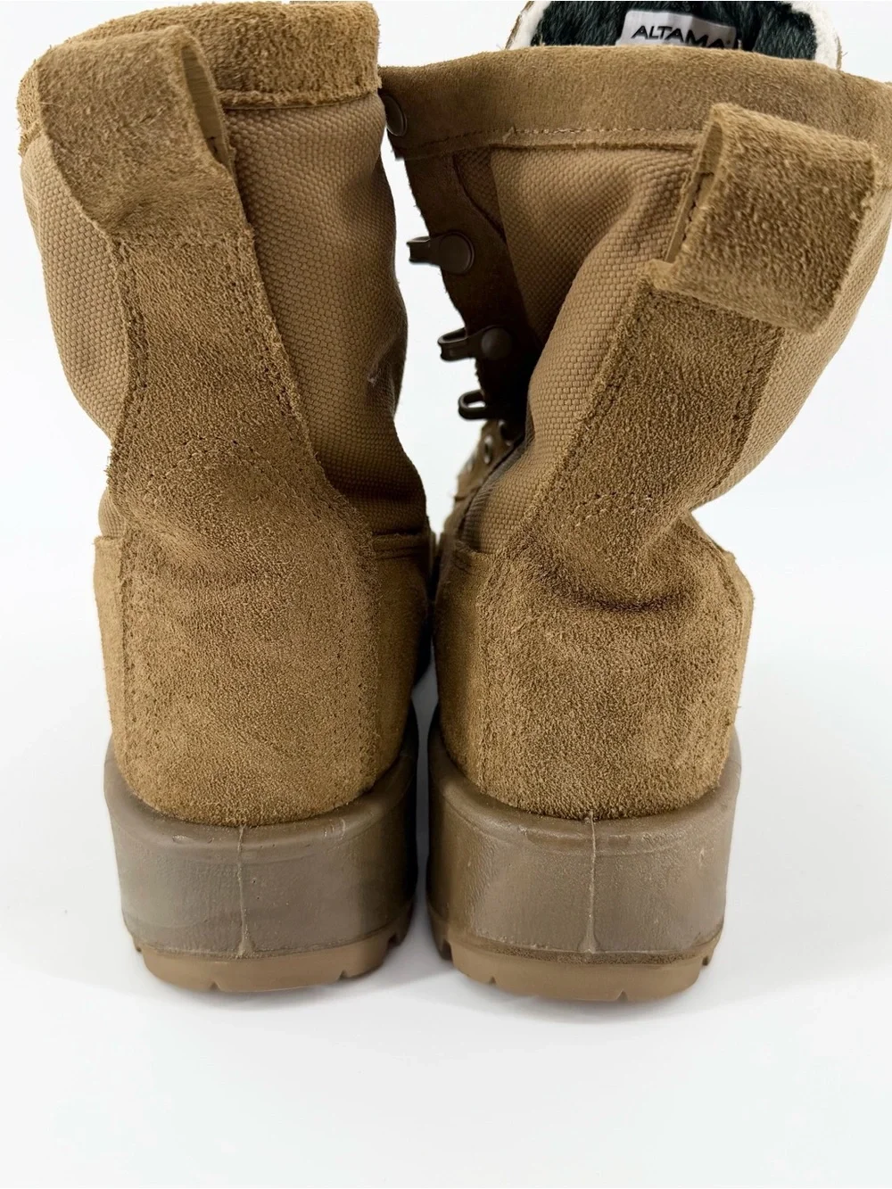 Altama 7R Steel Toe Insulated US Military Tan Suede Vibram Combat Boots